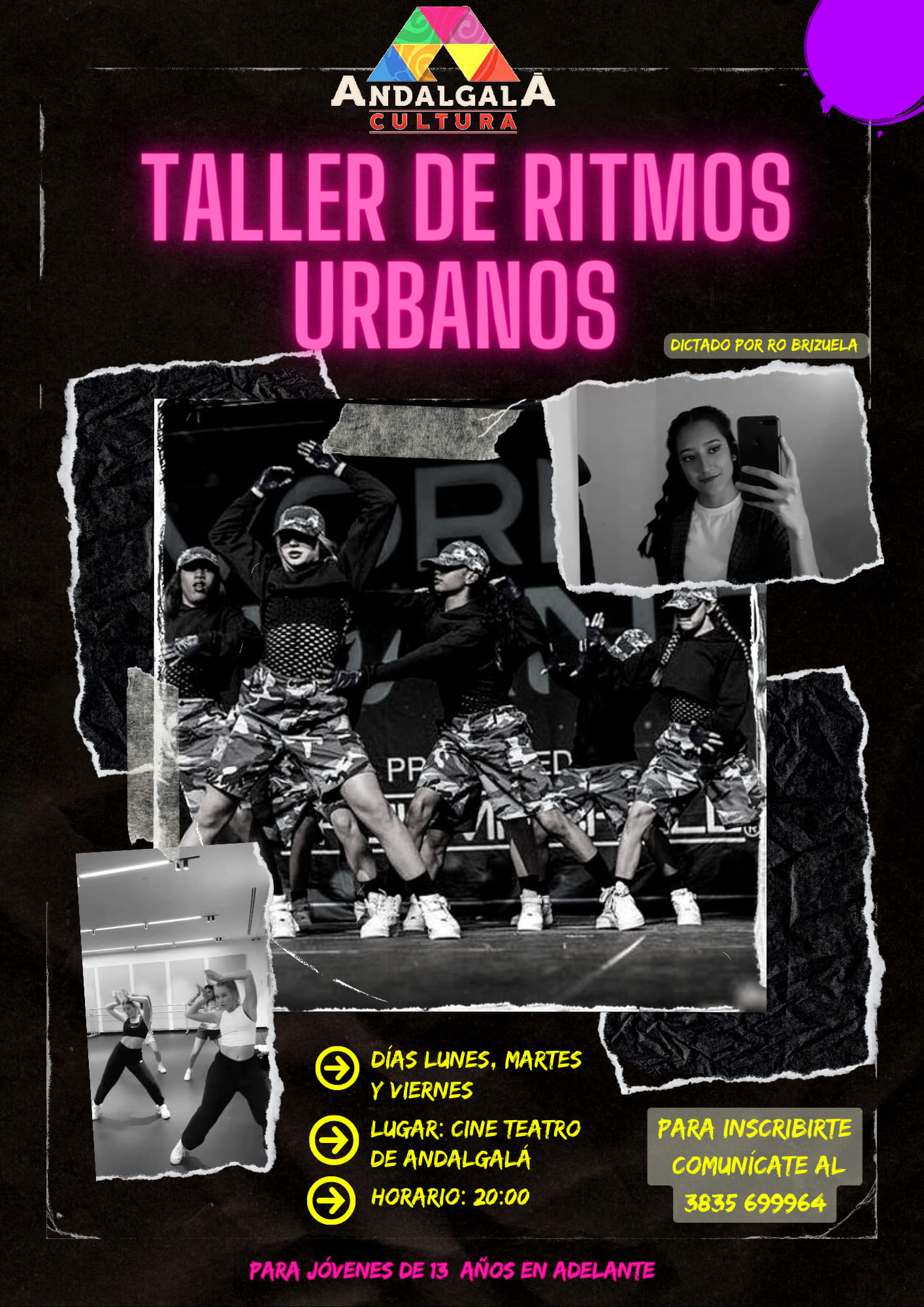 Cartel de-promoción-taller-de-ritmos-urbanos